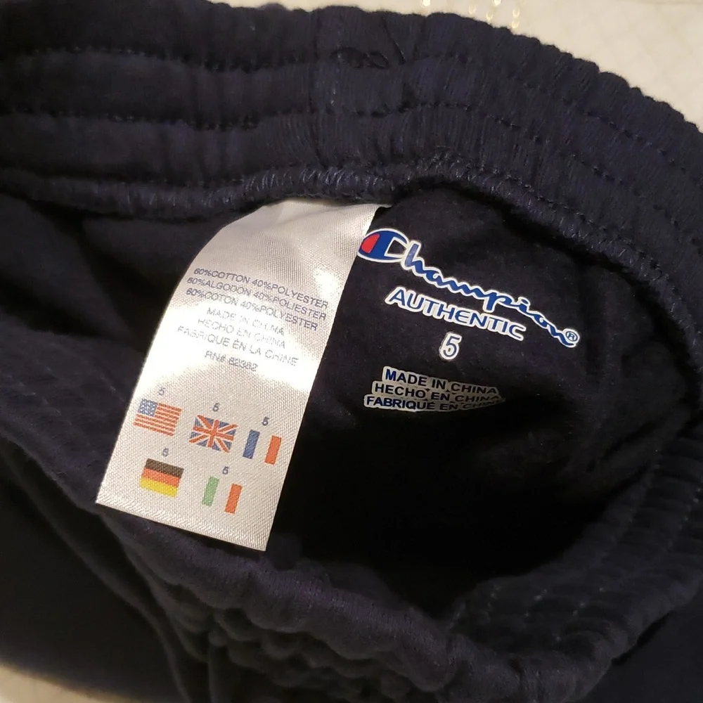Champion NEW Active Jogger Pants Sweatpants Boy's Toddler Kids Warm Cotton NAVY